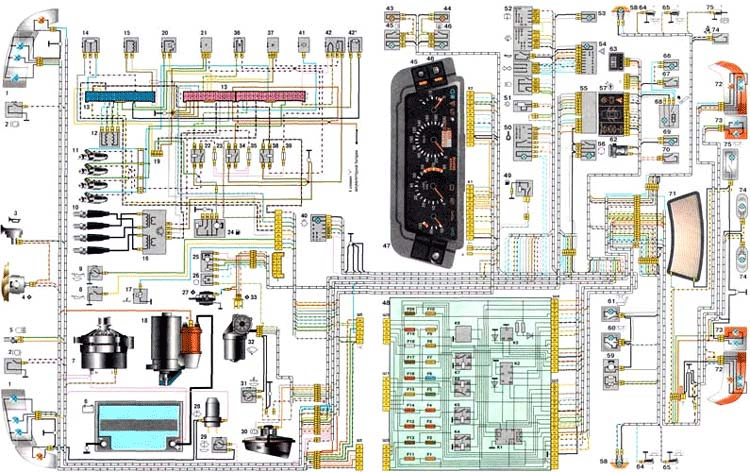 Схема Электрооборудования Ваз 2114 Инжектор