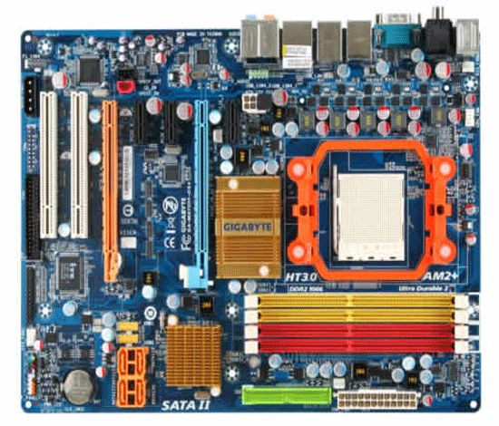 S-AM2+ Gigabyte MA790X-DS4 (AMD 790X 5200/2000/c 4*DDR2-1066 2PCIe2.0-x16 8ch GLAN 1394 ATX)